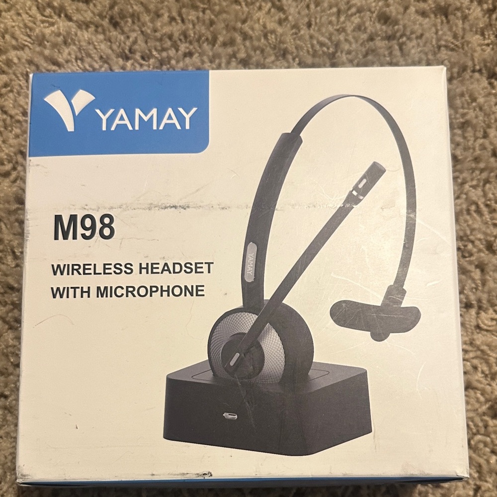 M98 Black Wireless Headset with Microphone